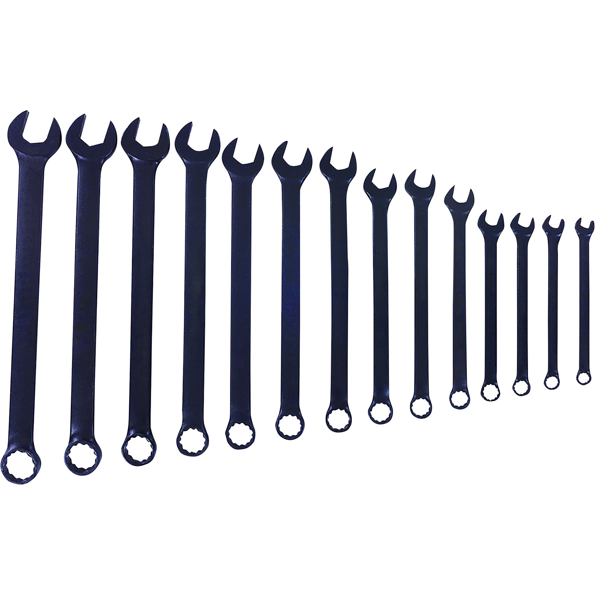 Blackhawk by Proto 14-Pc. Combination Wrench Set — Black Oxide, 12-Pt., SAE, Model# BL-014